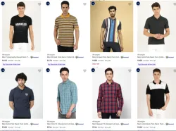 Wrangler Mens Clothing at minimum 75% Discount