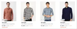 Wrangler Men's Shirts at 77% Discount