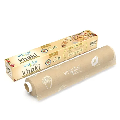 Image of Wraplus Khaki Food Wrapping Paper Roll, 20m