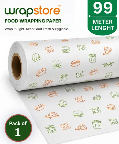 Image of WRAPSTORE 99m Food Grade Butter Paper Roll 1 Kg