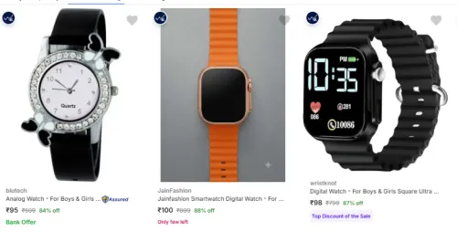 Image of Wrist Watches at minimum 75% Discount