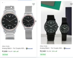 Wrist Watches -for couple up to 55% off
