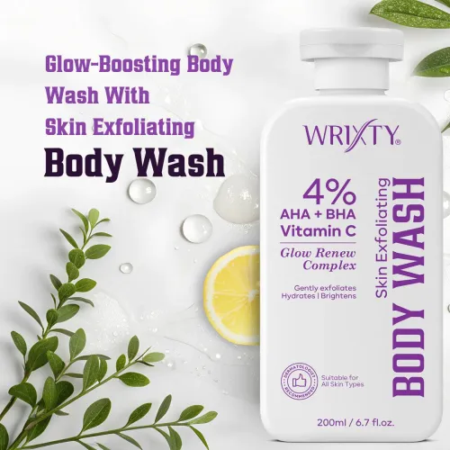 Image of Wrixty AHA BHA Exfoliating Body Wash (200 ml)
