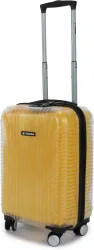 WROGN Small Cabin Suitcase (55 cm) 8 Wheels - Clearcase - Yellow