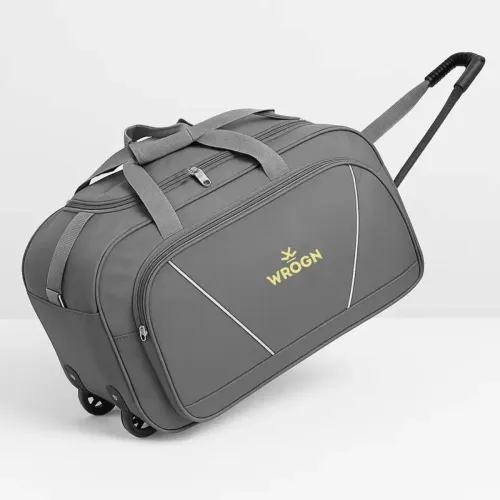 Image of WROGN 55L Grey Premium Strolley Duffel Bag