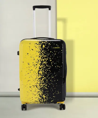 Image of Wrogn 65cm Medium Check-in Suitcase Yellow