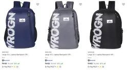 Wrogn Backpacks upto 87% Discount
