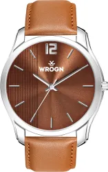 WROGN Big Dial Analog Watch - For Men WR-6606-Brown