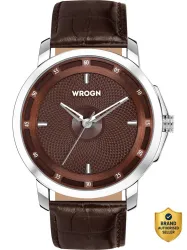 WROGN Big Dial Analog Watch - For Men WR-6601-Brown