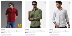 Wrogn Casual Shirts Minimum 65% Discount