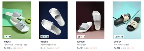 Image of Wrogn Flip Flops Upto 85% Discount