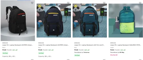 Image of Wrogn Laptop Bags up to 84% Discount