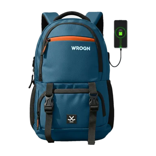 Image of WROGN Large 40 L Laptop Backpack with Port and Rain Cover