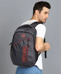 WROGN Large 45 L Laptop Backpack spacy unisex fits upto 16 Inches/college bag/school bag with Raincover (Grey)