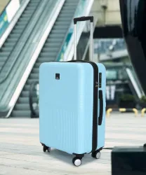 WROGN Medium Check-in Suitcase (65 cm) 8 Wheels - Qubo - Blue