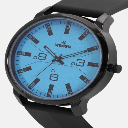 Image of WROGN Men Blue Analogue Watch