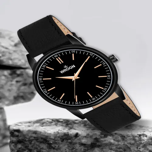 Image of WROGN Men Dial & Leather Straps Analogue Watch