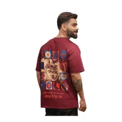 WROGN Men's Pure Cotton T-Shirt | Printed Design | Oversized Fit