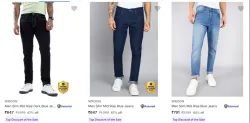 Wrogn Mens Jeans Minimum 64% Discount