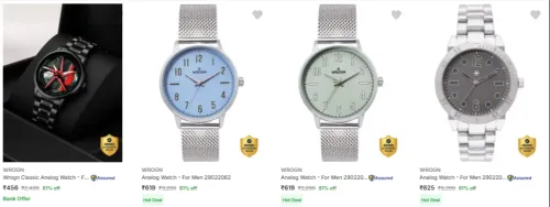 Image of Wrogn Men's Watches at 81% discount 