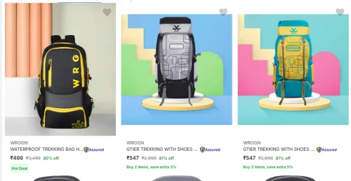 Image of Wrogn Rucksacks at Starting @499