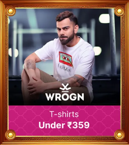 Image of WROGN T-Shirt on Flipkart Big billion days 