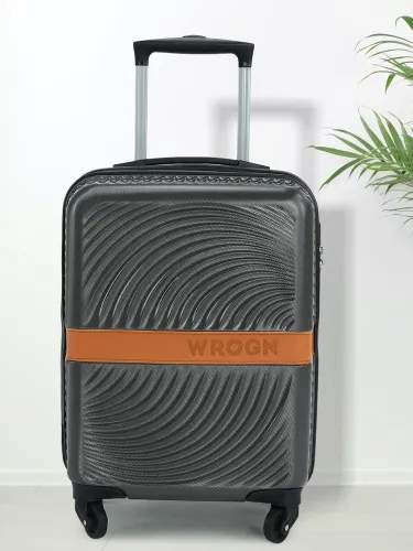 Image of WROGN Textured Hard-Sided Cabin Trolley Bag