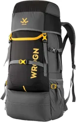WROGN Trekking Bag For Hiking/Camping/Outdoor Sports with Rain Cover Rucksack - 65 L (Grey)