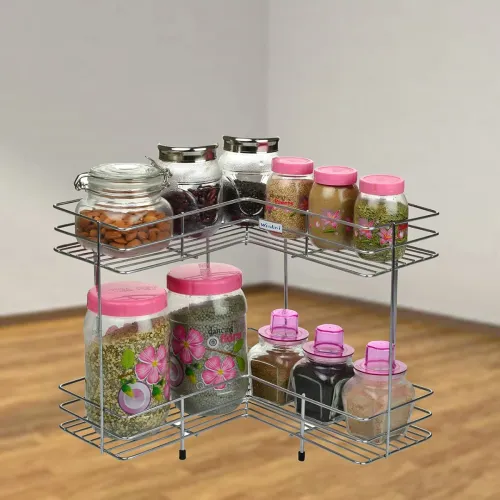 Image of WROLAVI® Classic Look Stainless Steel Corner Stand