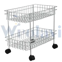 WROLAVI Zinbel Kitchen Trolley (2 Shelf )