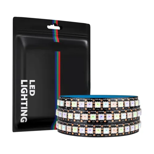 Image of WS2812 LED Strip 1m 144 LEDs/m Individually Addressable Non-Waterproof