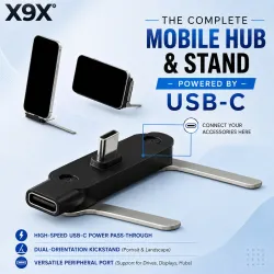 X9X 240W USB-C Foldable Mobile Stand with Fast Charging (No Cable Included) Mobile Holder