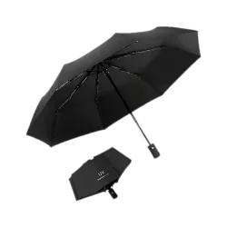 XBEY 1PC - 3 Fold 8 Ribs Umbrella (Black)