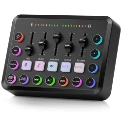 Xclamor XA-S31 Gaming Audio Mixer Live Sound Card with XLR Mic Interface