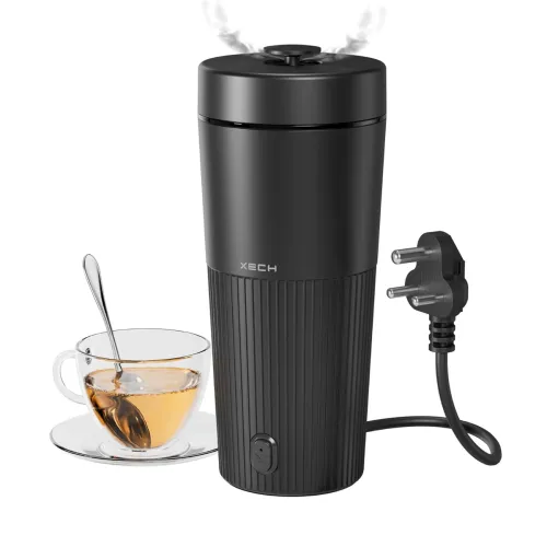 Image of XECH Electric Kettle 700ml | Mini Travel Kettles with Rapid Boil, Cool-Touch ABS Body, 500W Tea Boiler, Coffee & Instant