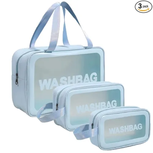 Image of Xelvix Makeup Pouch Cosmetic Bags Set of 3 