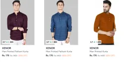XENOR Man Kurtas  Starting @ ₹176