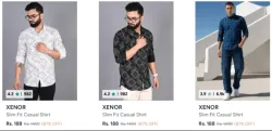 XENOR Mens Shirt Upto 90% Discount