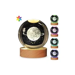 XERGY 3D Galaxy Crystal Ball Night Light