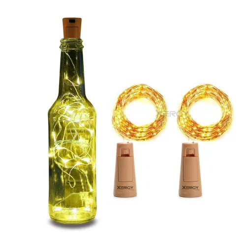 Image of XERGY Cork Shaped Fairy String Lights 