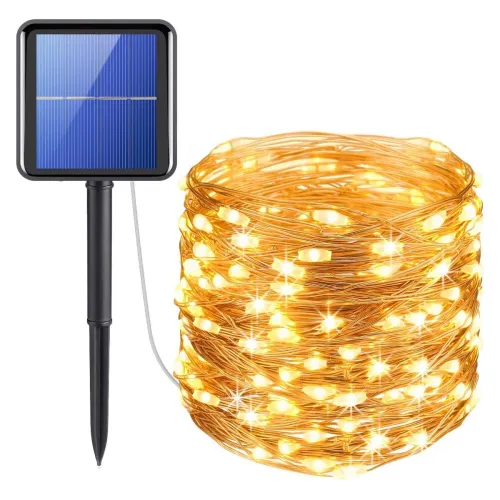 Image of XERGY Solar Fairy String Light 39 Ft 120 LED with 800 mAh