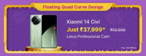 Image of Xiaomi 14 CIVI on Flipkart Big Billion Days Sale