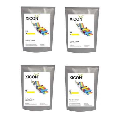 Image of Xicon Yellow Toner Powder for use in HP - 40g (Pack of 4)