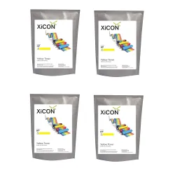 Xicon Yellow Toner Powder for use in HP - 40g (Pack of 4)