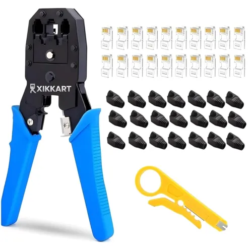 Image of XIKKART 3-in-1 RJ45 Crimping Tool Kit