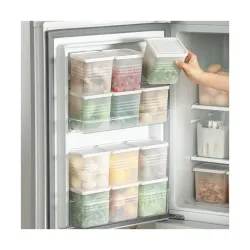 Xiran Fridge Storage Containers, Storage Box for Kitchen, Refrigerator Organizer Containers, Kitchen Accessories Items f