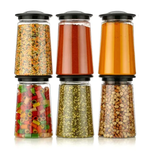 Image of Xiran Kitchen Storage Box, Container for Kitchen, Storage Box for Kitchen, Storage Jars, Storage Containers for Pulses, 