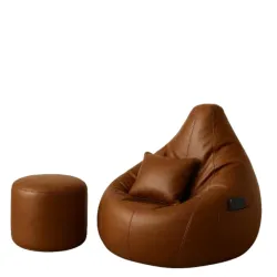 XL Bean Bag Chair Cover with Footrest