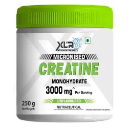 XLR8 Creatine Monohydrate Powder Micronized Unflavoured 250g 