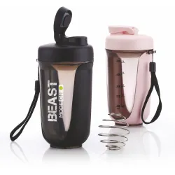 XMART INDIA Plastic 500ml Protein Shaker Bottle | Leak-Proof & BPA-Free Gym Supplement Shaker | Compact,Gym Bottle for P